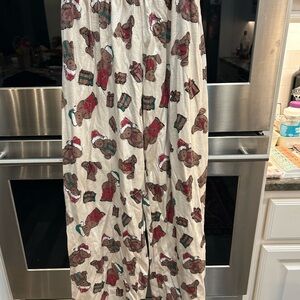Pajamagram Holiday Teddy Bear Kids Pajama pants size 14 have wear